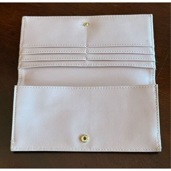 AIMEE KESTENBERG - EUC "Marietta" Flat Bifold Wallet in Blush Pink Vegan Leather - Picture 6 of 12